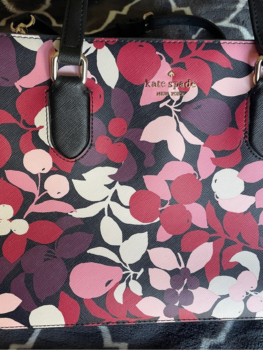 kate spade Cameron Street Lottie Floral Satchel Crossbody Bag